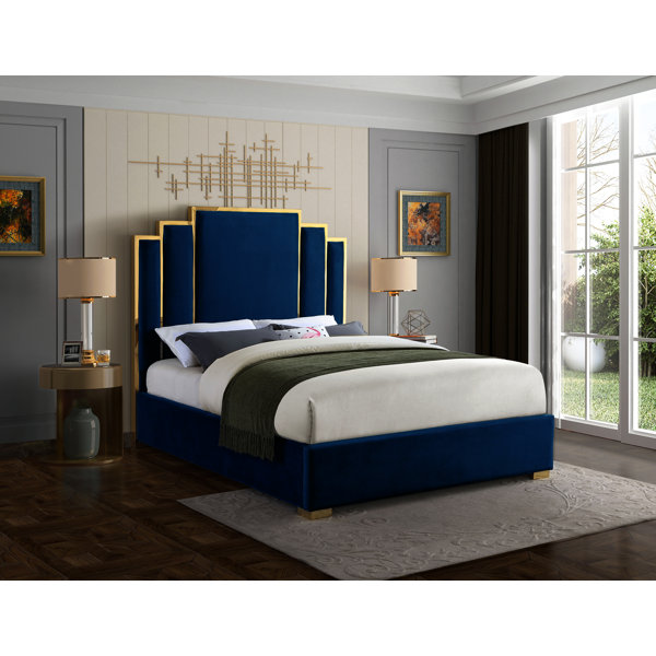 Mercer41 Amaia Tufted Solid Wood and Upholstered Platform Bed & Reviews